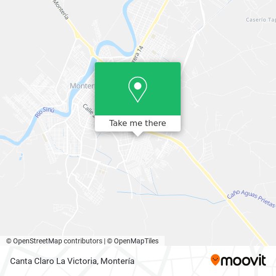 Canta Claro La Victoria map