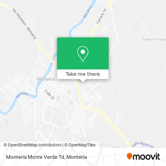 Monteria Monte Verde Td map