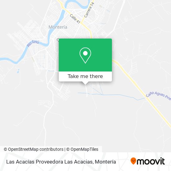 Las Acacías Proveedora Las Acacias map