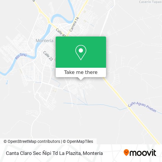 Mapa de Canta Claro Sec Ñipi Td La Plazita
