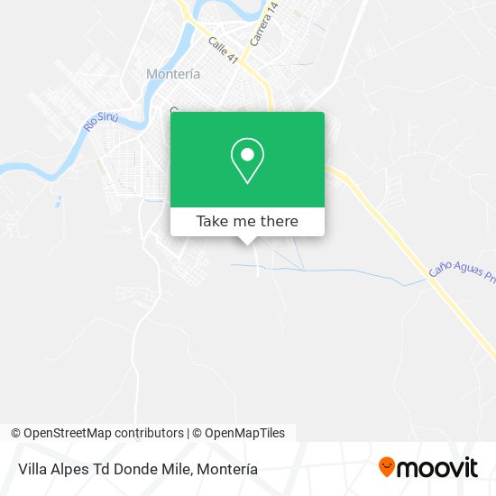 Villa Alpes Td Donde Mile map