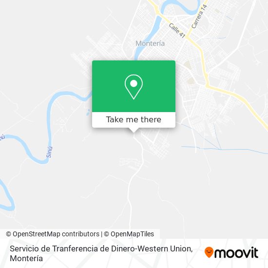 Servicio de Tranferencia de Dinero-Western Union map