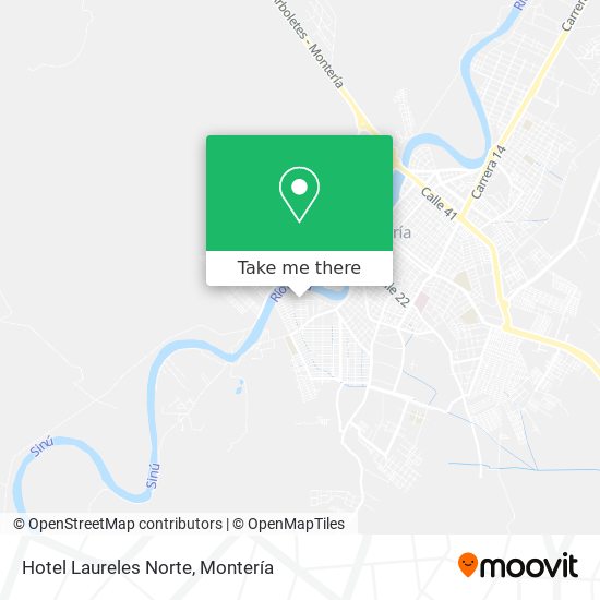 Hotel Laureles Norte map