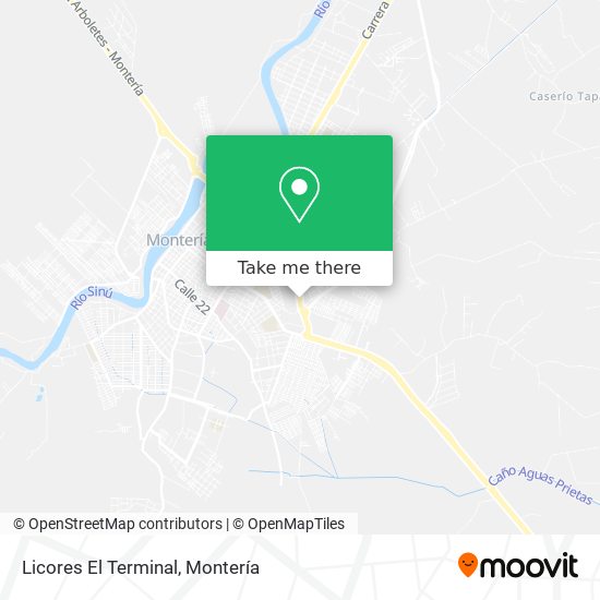 Mapa de Licores El Terminal