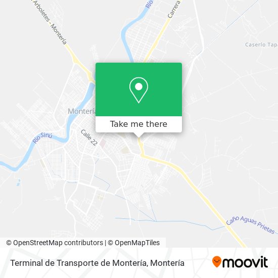 Terminal de Transporte de Montería map