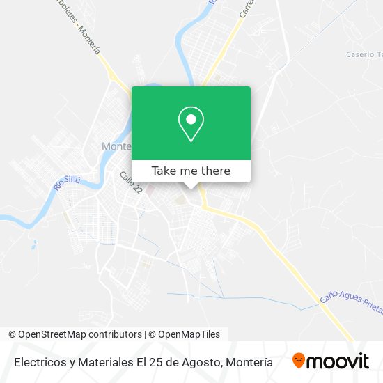 Mapa de Electricos y Materiales El 25 de Agosto