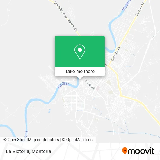 La Victoria map