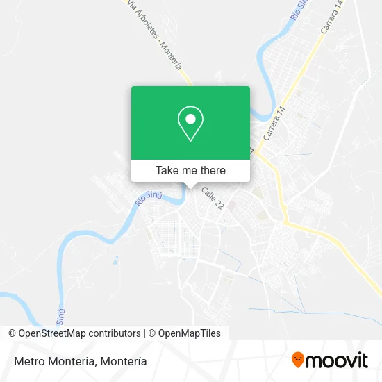 Metro Monteria map