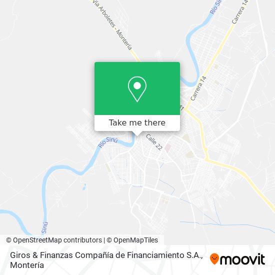 Mapa de Giros & Finanzas Compañía de Financiamiento S.A.
