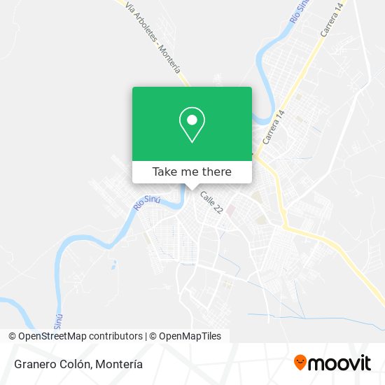 Granero Colón map