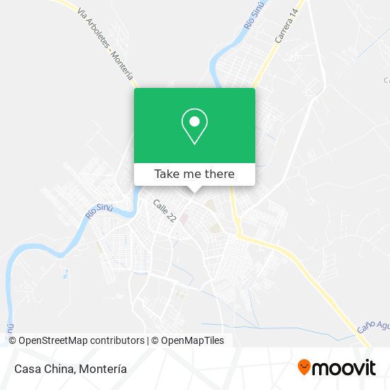 Mapa de Casa China
