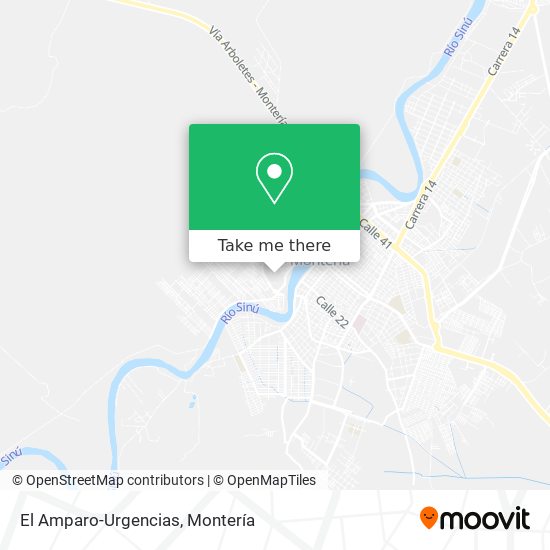 El Amparo-Urgencias map