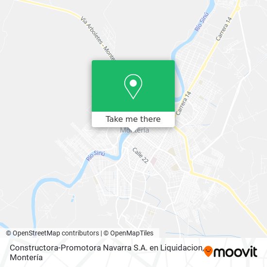 Mapa de Constructora-Promotora Navarra S.A. en Liquidacion
