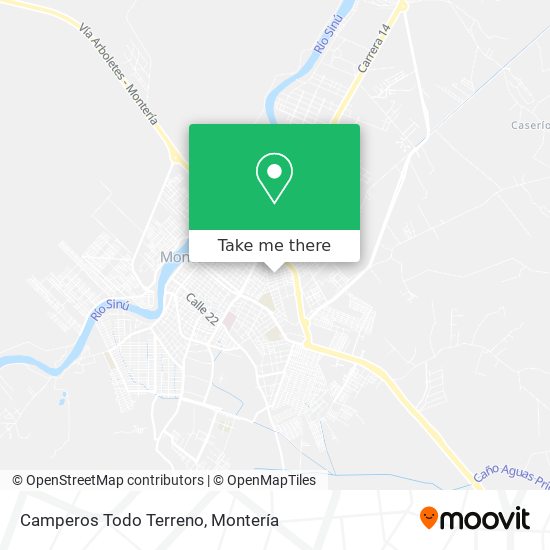 Mapa de Camperos Todo Terreno