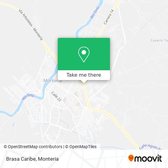 Brasa Caribe map