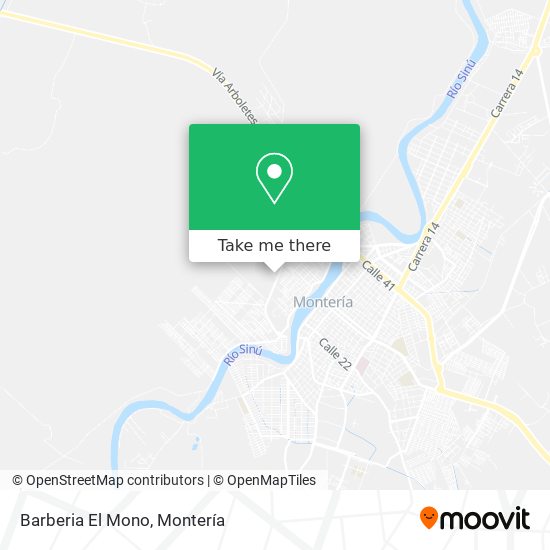 Barberia El Mono map