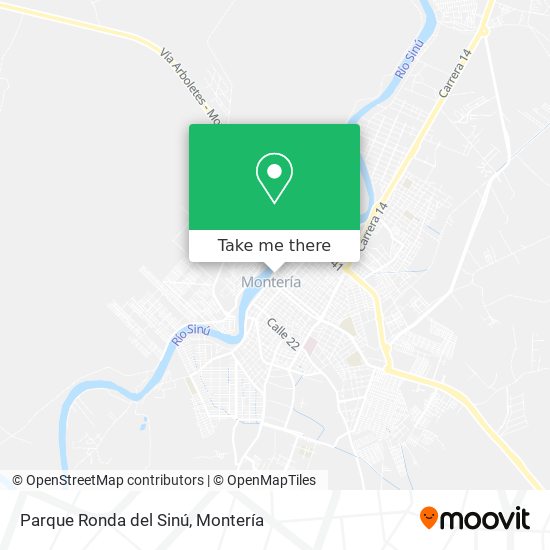 Parque Ronda del Sinú map