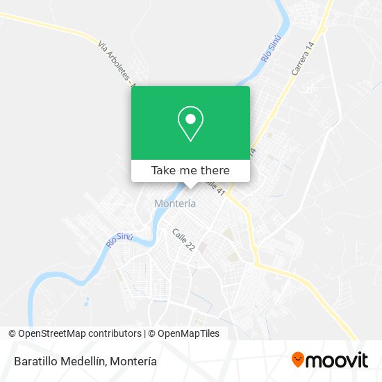 Mapa de Baratillo Medellín