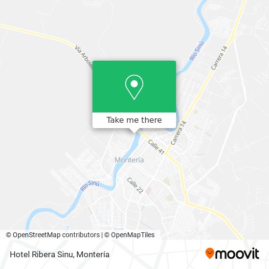 Hotel Ribera Sinu map