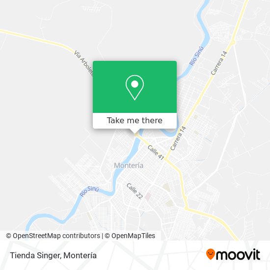 Tienda Singer map