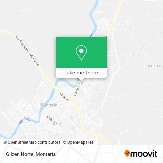 Mapa de Glizen Norte