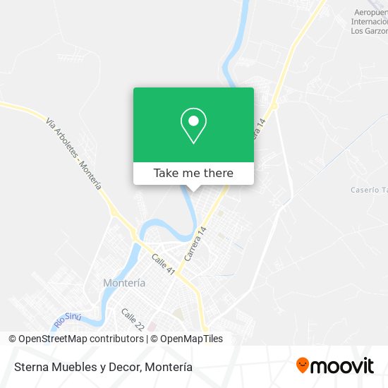 Sterna Muebles y Decor map