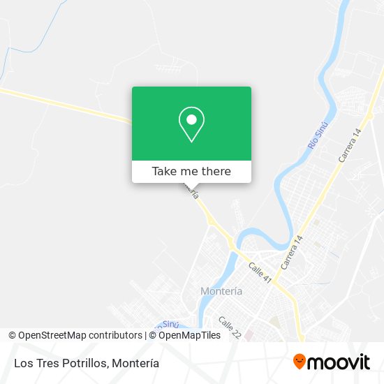 Los Tres Potrillos map