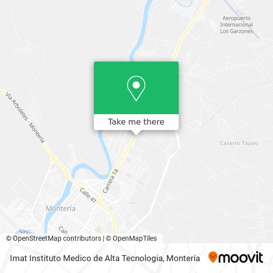 Mapa de Imat Instituto Medico de Alta Tecnologia