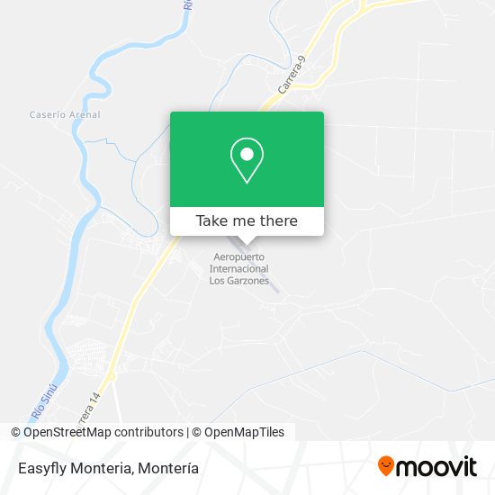 Easyfly Monteria map