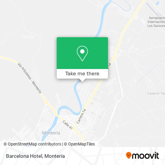 Barcelona Hotel map