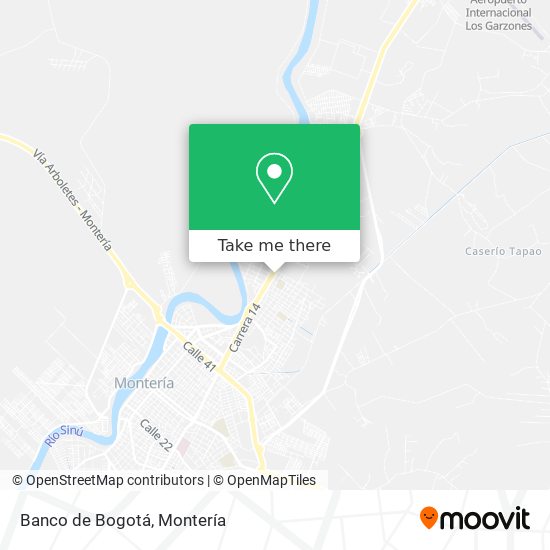 Banco de Bogotá map
