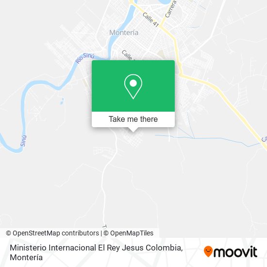 Mapa de Ministerio Internacional El Rey Jesus Colombia
