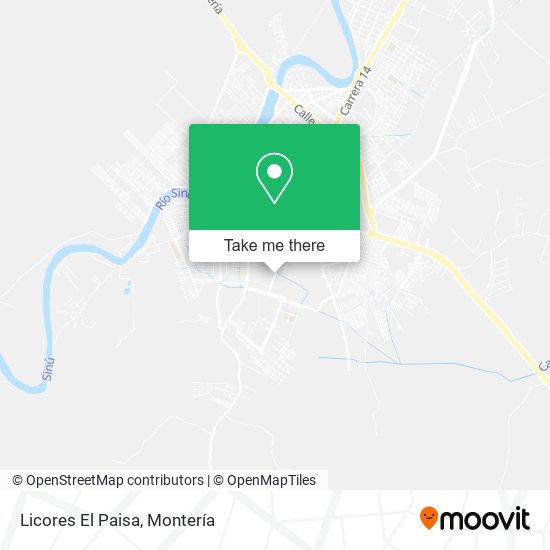 Licores El Paisa map