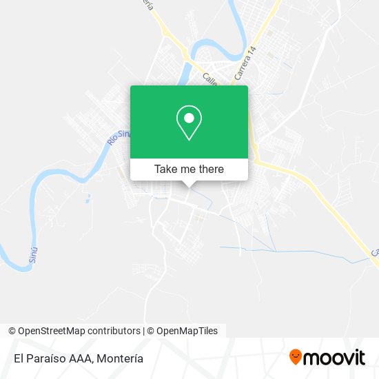 El Paraíso AAA map