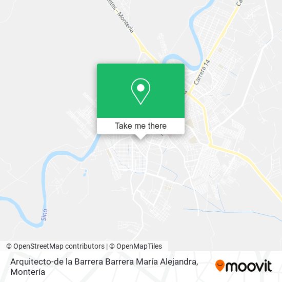Mapa de Arquitecto-de la Barrera Barrera María Alejandra