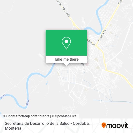 Secretaría de Desarrollo de la Salud - Córdoba map