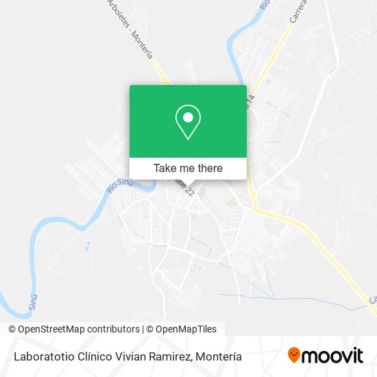Laboratotio Clínico Vivian Ramirez map