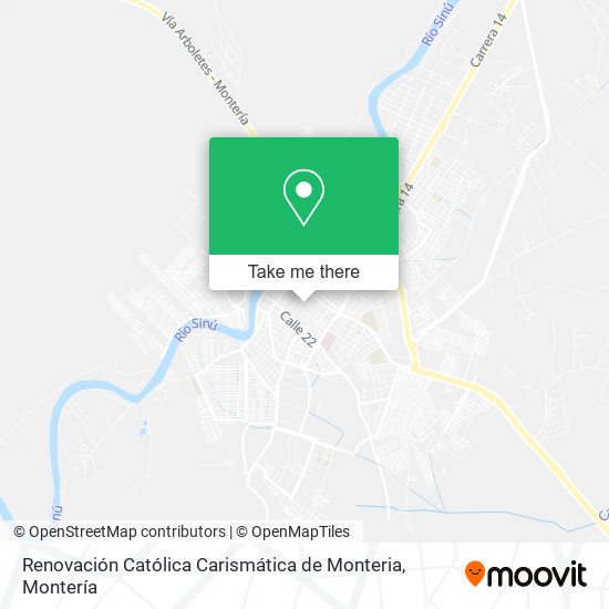 Renovación Católica Carismática de Monteria map