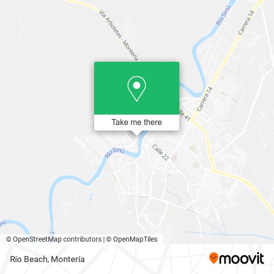 Mapa de Río Beach