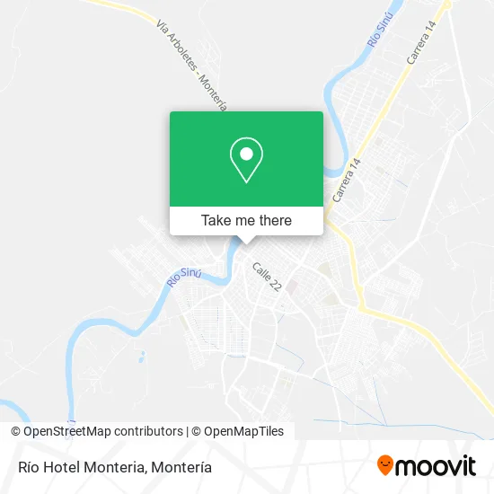Río Hotel Monteria map