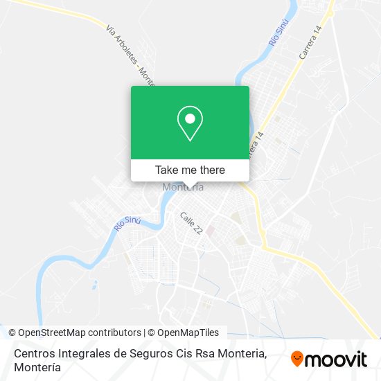 Centros Integrales de Seguros Cis Rsa Monteria map