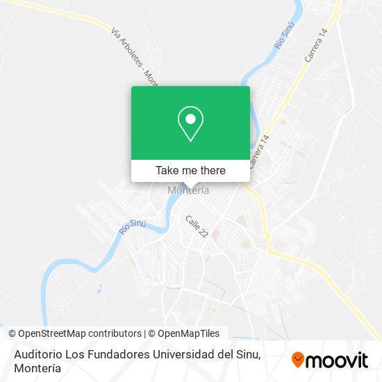 Auditorio Los Fundadores Universidad del Sinu map