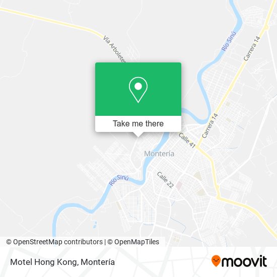 Mapa de Motel Hong Kong