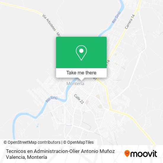 Tecnicos en Administracion-Olier Antonio Muñoz Valencia map