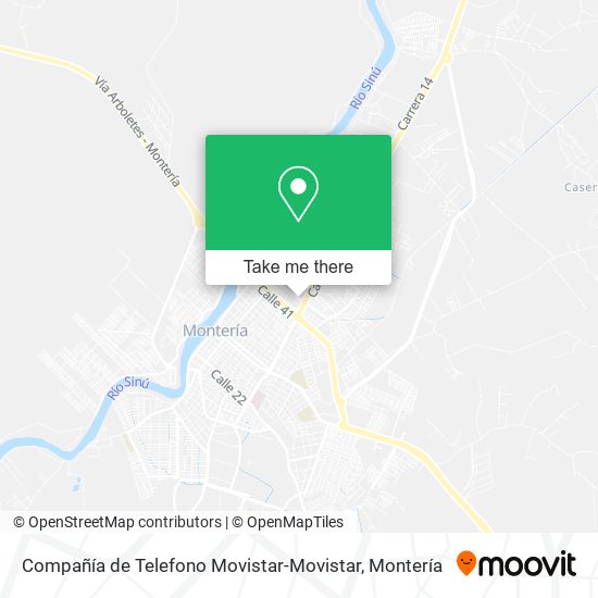 Compañía de Telefono Movistar-Movistar map