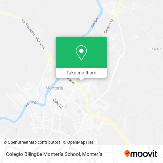 Colegio Bilingüe Montería School map
