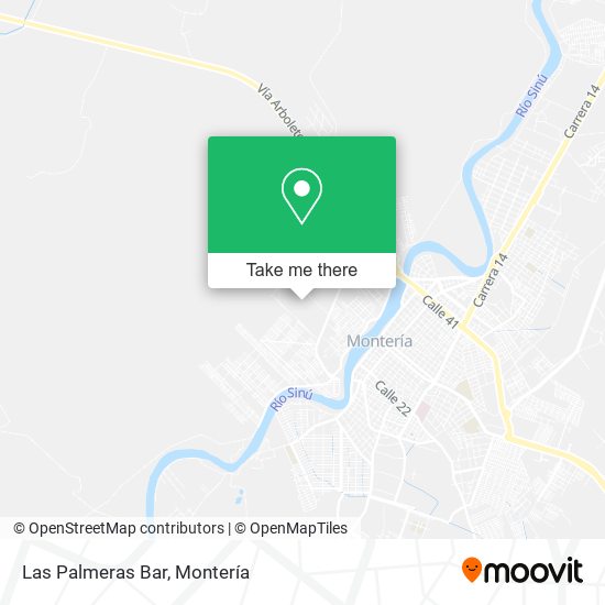Las Palmeras Bar map
