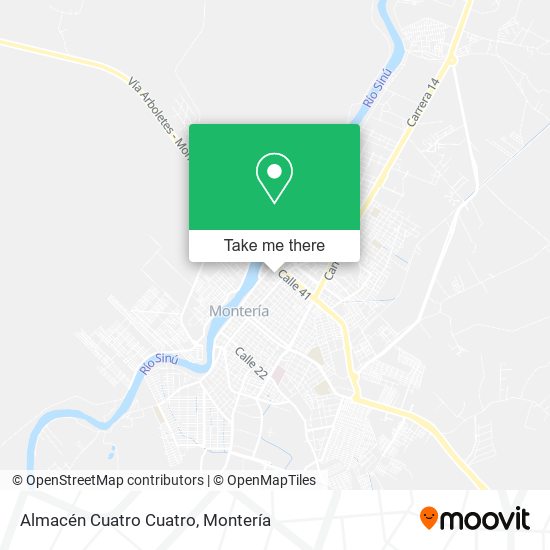 Almacén Cuatro Cuatro map