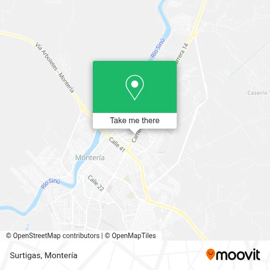 Surtigas map