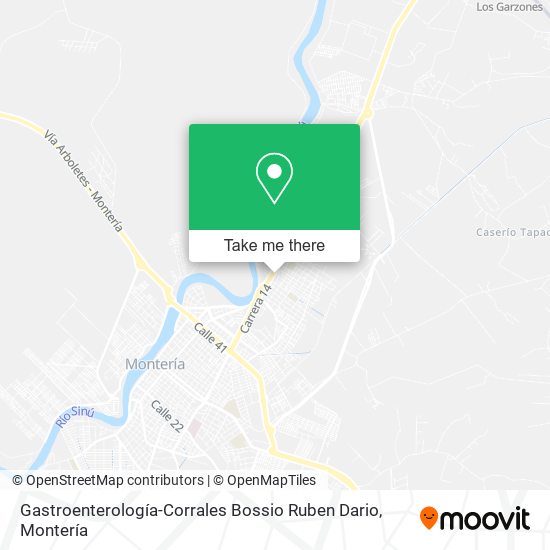Mapa de Gastroenterología-Corrales Bossio Ruben Dario